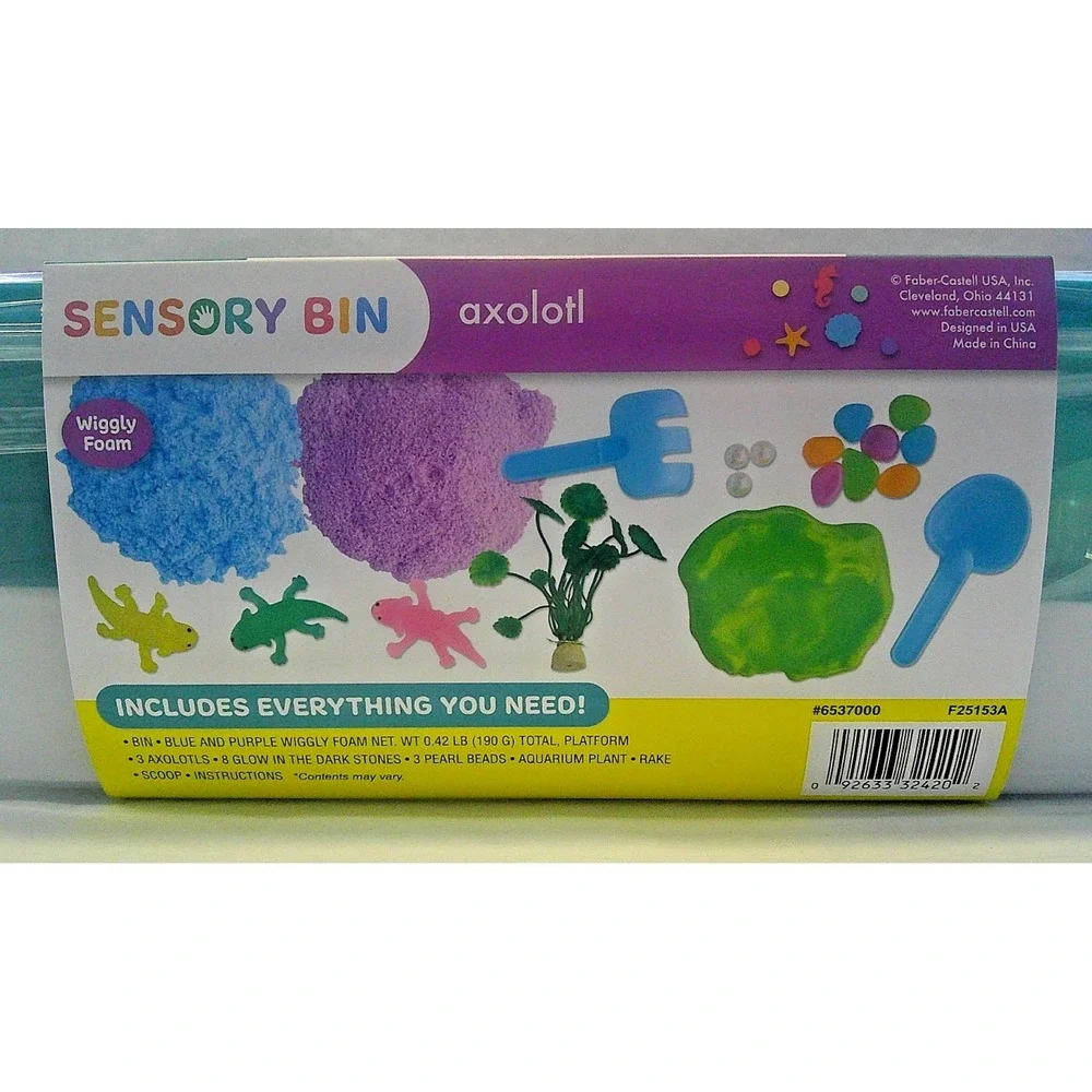 Axolotl Sensory Bin for - Axolotl Toys Sand Sensory Toy with Lid, Art and Cra...